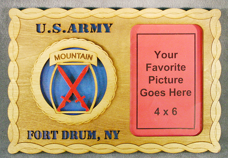 10th Mountain Picture Frame